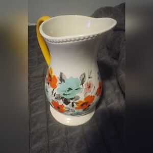 Pioneer Woman Floral Ceramic 2 Quart Pitcher
